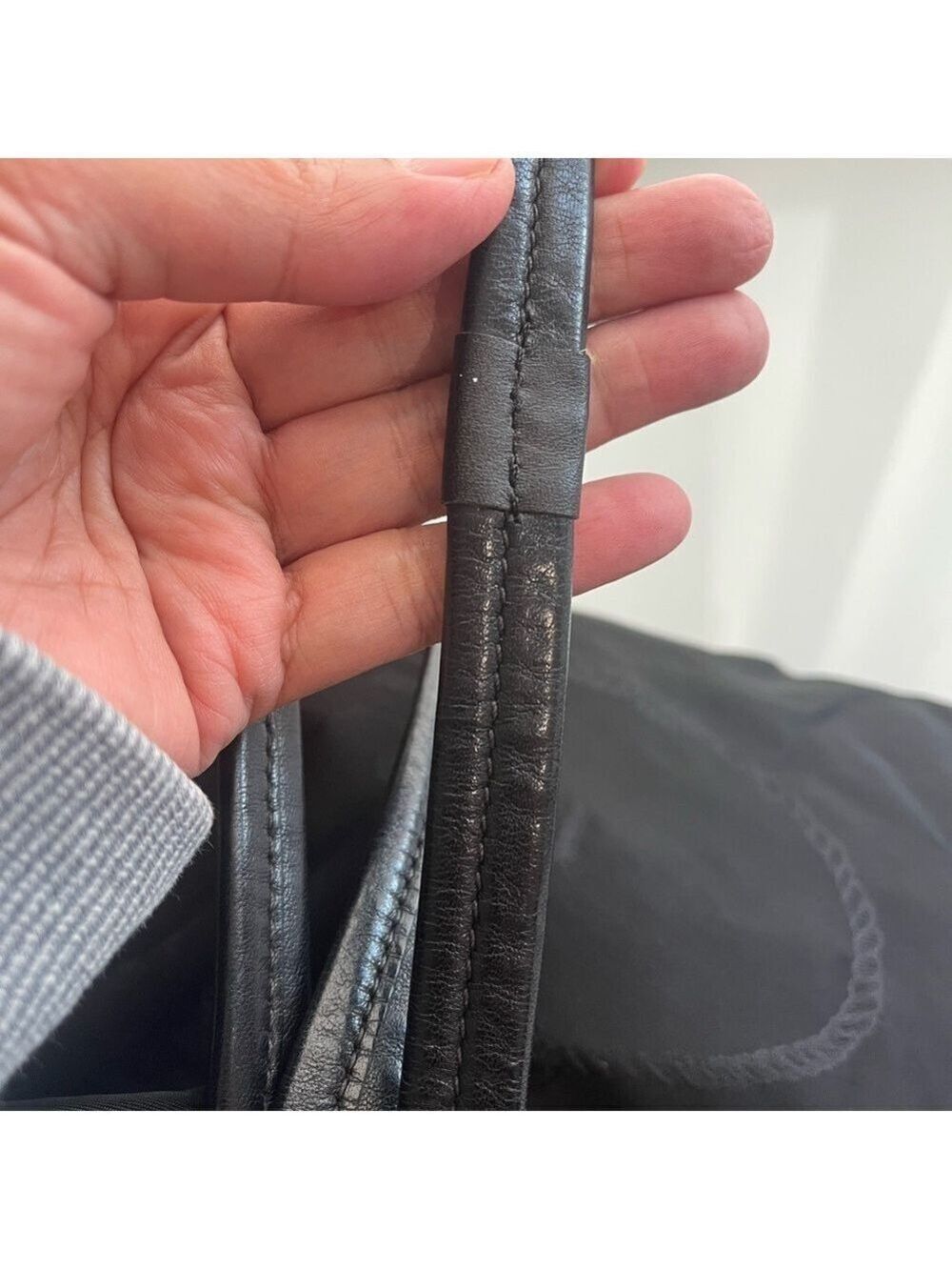 PRADA BLACK TESSUTO JACQUARD TOTE - Picture 4 of 15